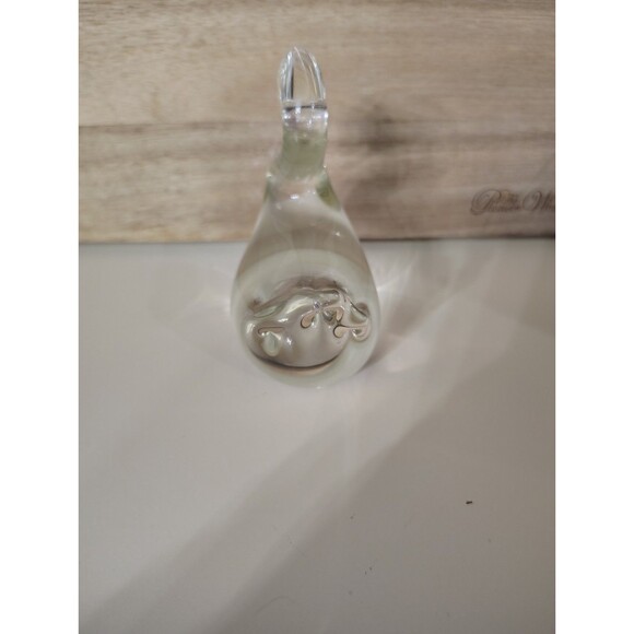 Vintage Clear Art Glass Duck/Goose/Swan Paperweight Figurine NICE - Picture 4 of 6